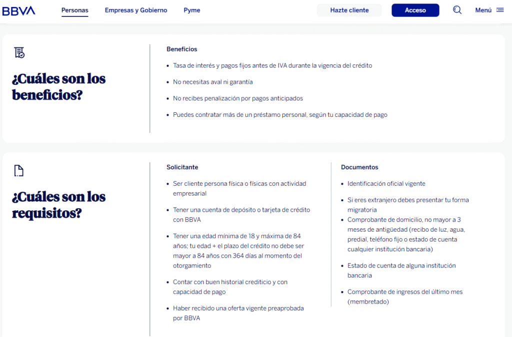 Así puedes obtener un préstamo personal de BBVA en 2025 desde $3 mil 000 hasta un millón