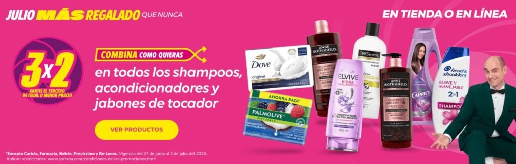 Soriana lanza grandes ofertas en frutas y carnes y 3X2 este 1 y 2 de Julio Regalado