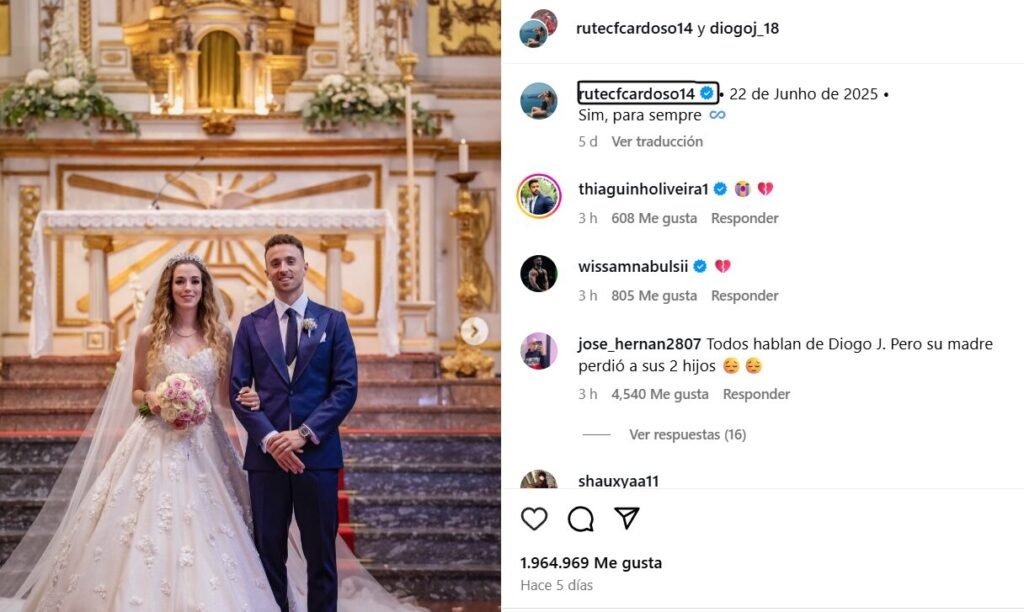Lamborghini fatal: Diogo Jota deja tres hijos pequeños tras casarse hace 11 días