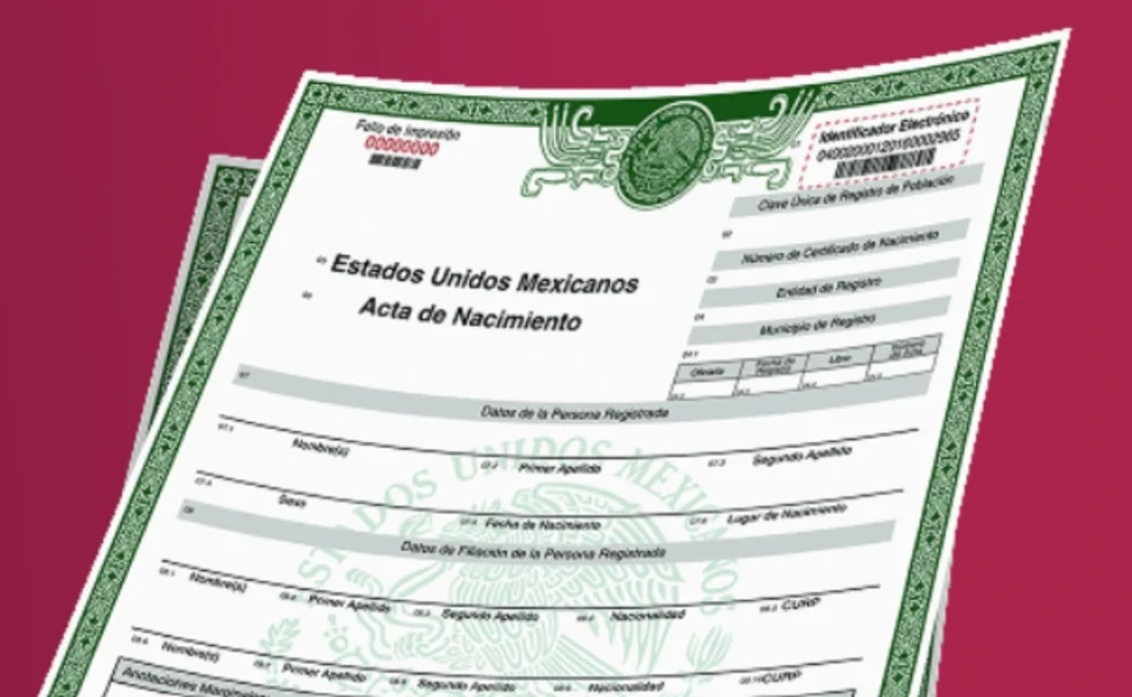 Acta de nacimiento
